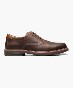 'Florsheim' Men's Norwalk Plain Toe Oxford - Brown Crazy Horse