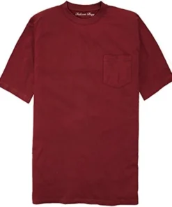 Falcon Bay Sportswear 'Falcon Bay' Men's Short Sleeve Pocket Tee - Wine