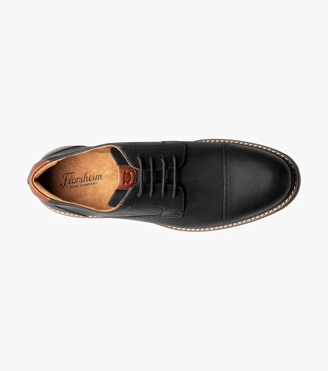 'Florsheim' Men's Norwalk Cap Toe Oxford - Black 5 'Florsheim' Men's Norwalk Cap Toe Oxford - Black