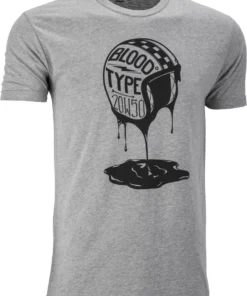 Western Power 'Highway 21' Men's Blood Type T-Shirt - Grey Heather