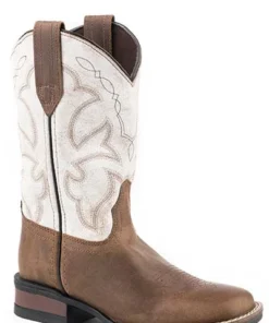 Kids 'Roper' Toddlers' Monterey Square Toe - Tan/Vantage White