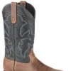 KARMAN ROPER 'Roper' Men's 12" Wilder Western Square Toe - Brown / Navy 1 KARMAN ROPER 'Roper' Men's 12" Wilder Western Square Toe - Brown / Navy