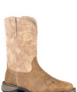 KARMAN ROPER 'Roper' Men's 11" Wilder II Western Square Toe Roper - Tan