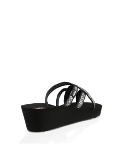 'Teva' Women's Mush Mandlyn Wedge Sandal - Black / White Floral