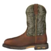 'Ariat' Men's 11" Workhog MetGuard EH Comp Toe - Brown / Marbled Green