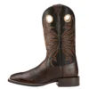 'Ariat' Men's Sport Rider Square Toe - Chocolate Brown / Black