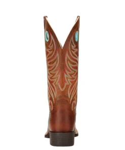 Women 'Ariat' Men's 13" Round Up Ryder Western Square Toe- Brown 9 Women 'Ariat' Men's 13