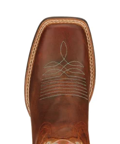 Women 'Ariat' Men's 13" Round Up Ryder Western Square Toe- Brown 10 Women 'Ariat' Men's 13