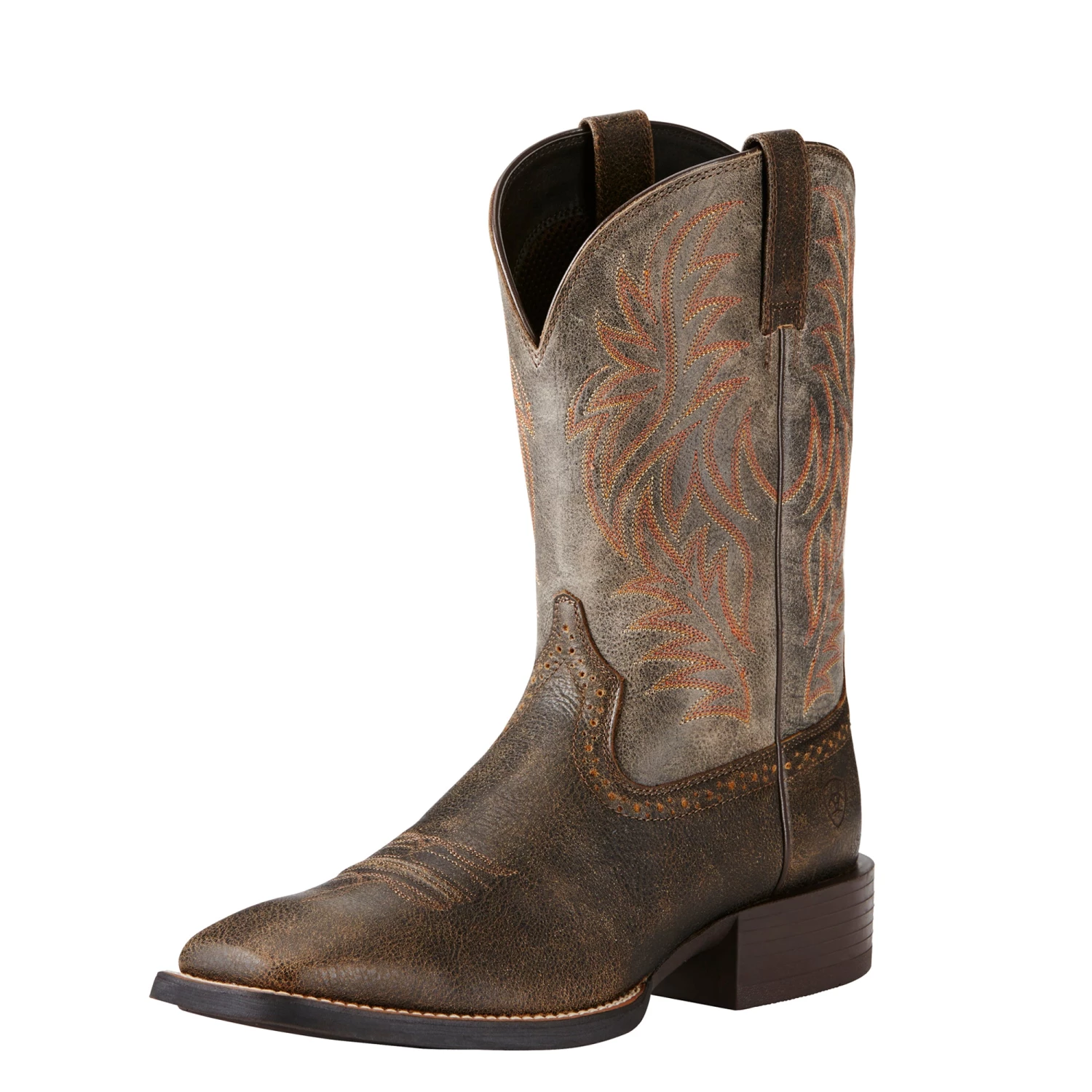 'Ariat' Men's 11" Sport Western Square Toe - Brooklyn Brown / Grey 4 'Ariat' Men's 11" Sport Western Square Toe - Brooklyn Brown / Grey