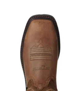 'Ariat' Men's 10" Groundbreaker Int. Met Guard EH Steel Toe - Brown