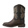 'Ariat' Youth Workhog Square Toe - Brown