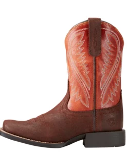 'Ariat' Youth 8" Hoolihan Alamo - Orange / Brown