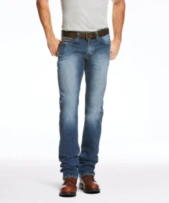 'Ariat' Men's Rebar M3 Loose DuraStretch Straight Leg - Blue Haze