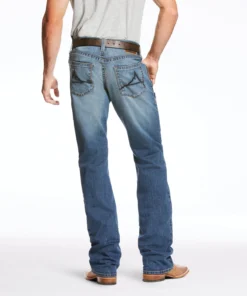 'Ariat' Men's M5 Slim Lodi TekStretch Boot Cut - Blue Point