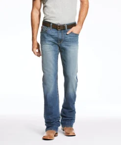 'Ariat' Men's M5 Slim Lodi TekStretch Boot Cut - Blue Point