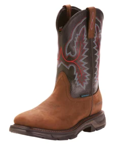 'Ariat' Men's 11" Workhog XT EH WP Soft Toe - Oily Distressed Brown / Black