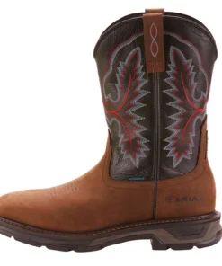 'Ariat' Men's 11" Workhog XT EH WP Soft Toe - Oily Distressed Brown / Black
