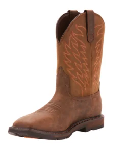 'Ariat' Men's 10" Groundbreaker EH WP Soft Toe - Brown
