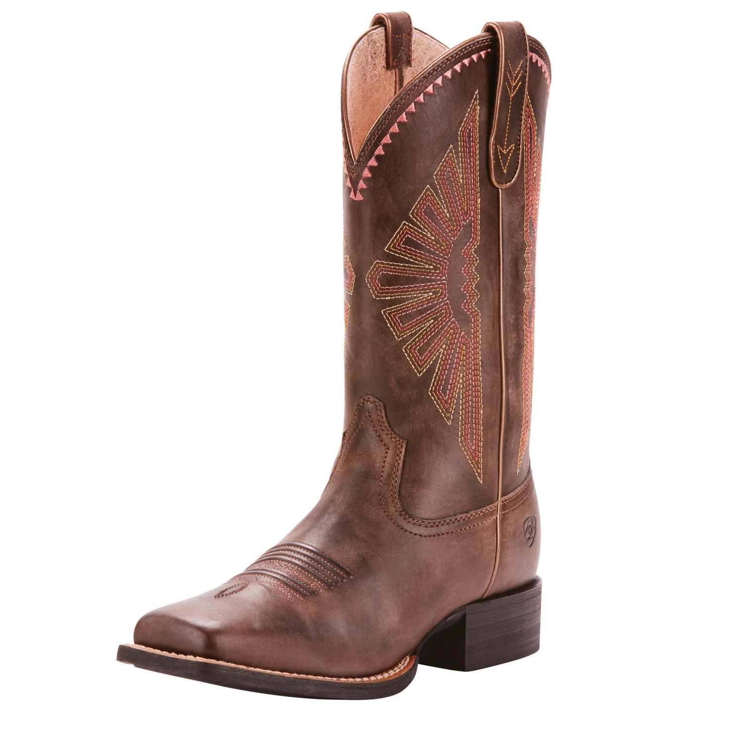 Women 'Ariat' Men's 11" Round Up Rio Western Square Toe - Naturally Distressed Brown 4 Women 'Ariat' Men's 11" Round Up Rio Western Square Toe - Naturally Distressed Brown