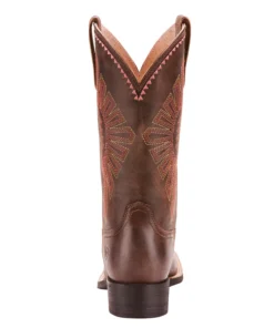 Women 'Ariat' Men's 11" Round Up Rio Western Square Toe - Naturally Distressed Brown 9 Women 'Ariat' Men's 11