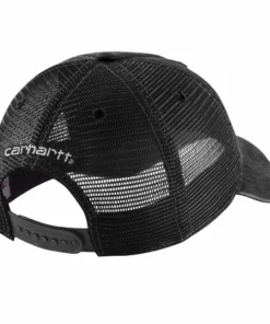 'Carhartt' Men's Adjustable Canvas Mesh-Back Cap - Black