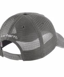 'Carhartt' Men's Adjustable Canvas Mesh-Back Cap - Gravel