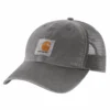 'Carhartt' Men's Adjustable Canvas Mesh-Back Cap - Gravel
