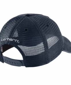 'Carhartt' Men's Adjustable Canvas Mesh-Back Cap - Navy