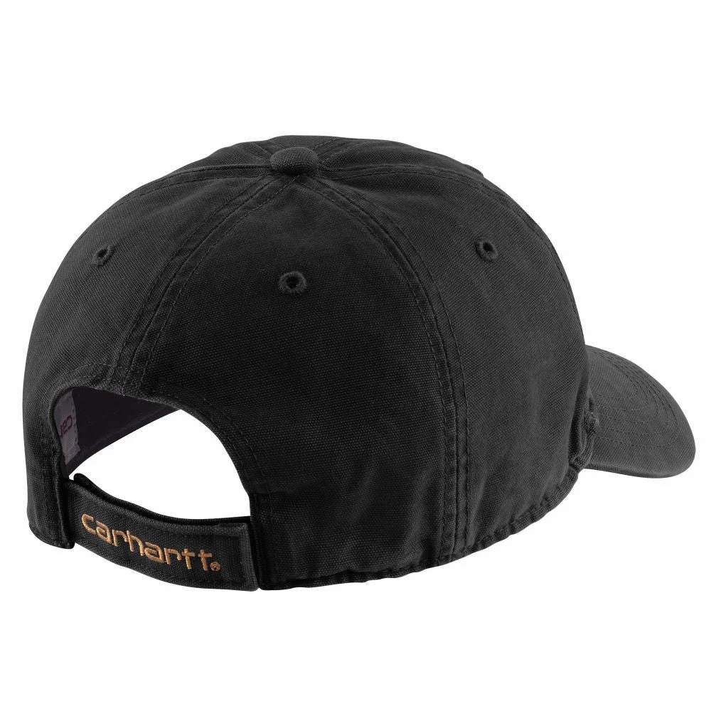 'Carhartt' Men's Adjustable Canvas Cap - Black 4 'Carhartt' Men's Adjustable Canvas Cap - Black