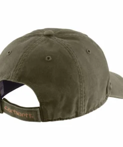 'Carhartt' Men's Adjustable Canvas Cap - Army Green
