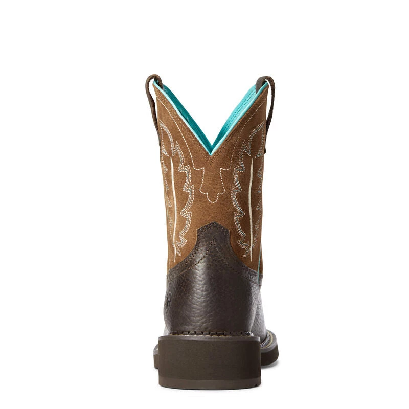 'Ariat' Women's 8" Fatbaby Feather II Western Round Toe - Dark Cottage 7 'Ariat' Women's 8" Fatbaby Feather II Western Round Toe - Dark Cottage