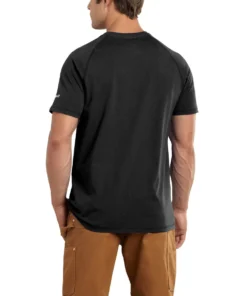 'Carhartt' Men's Midweight Force® Cotton Pocket T-Shirt - Black