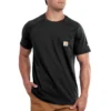 'Carhartt' Men's Midweight Force® Cotton Pocket T-Shirt - Black 2 'Carhartt' Men's Midweight Force® Cotton Pocket T-Shirt - Black