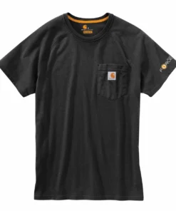 'Carhartt' Men's Midweight Force® Cotton Pocket T-Shirt - Black