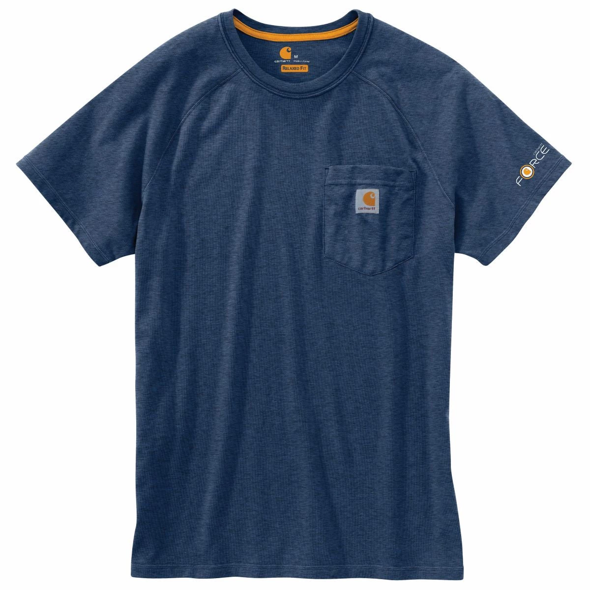 'Carhartt' Men's Midweight Force® Cotton Pocket T-Shirt - Light Huron Heather 4 'Carhartt' Men's Midweight Force® Cotton Pocket T-Shirt - Light Huron Heather