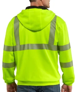 'Carhartt' Men's High-Visibility Class 3 Thermal Lined Sweatshirt - Brite Lime
