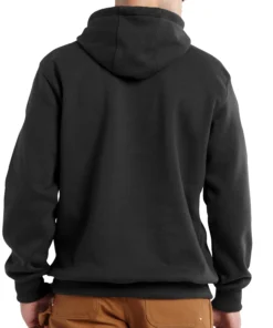 'Carhartt' Men's Rain Defender Paxton Heavyweight Hoodie - Black 5 'Carhartt' Men's Rain Defender Paxton Heavyweight Hoodie - Black