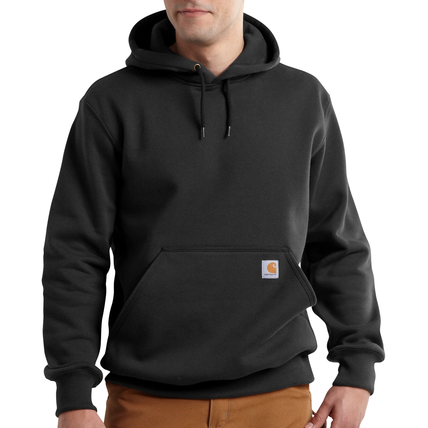 'Carhartt' Men's Rain Defender Paxton Heavyweight Hoodie - Black 3 'Carhartt' Men's Rain Defender Paxton Heavyweight Hoodie - Black