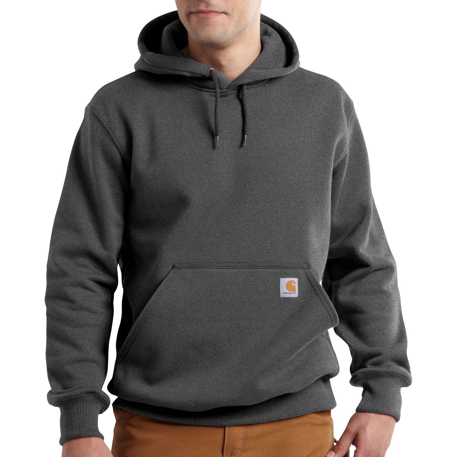 'Carhartt' Men's Rain Defender Paxton Heavyweight Hoodie - Carbon Heather 3 'Carhartt' Men's Rain Defender Paxton Heavyweight Hoodie - Carbon Heather
