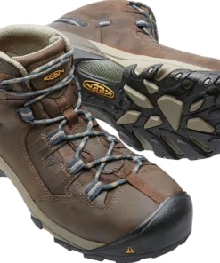 'Keen Utility' Men's Detroit Mid Steel Toe WP Hiker - Cascade Brown