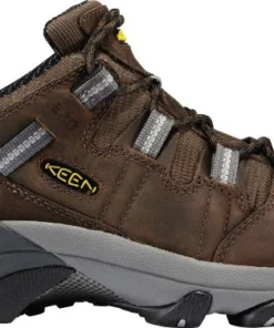 'Keen Utility' Men's Detroit Low ESD Steel Toe - Brown / Grey