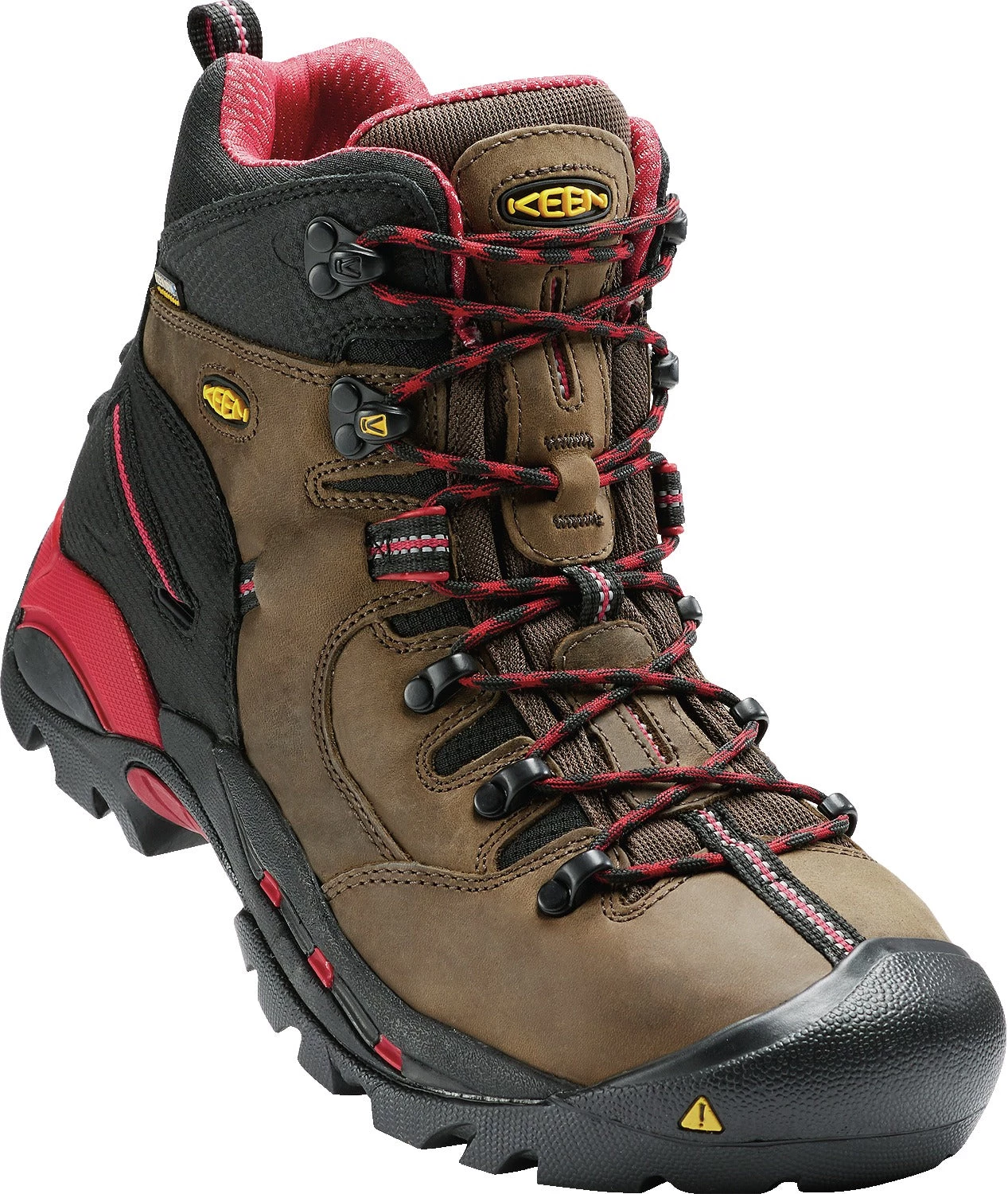 'Keen Utility' Men's 6" Pittsburgh WP Steel Toe - Bison Brown / Red / Black 4 'Keen Utility' Men's 6" Pittsburgh WP Steel Toe - Bison Brown / Red / Black