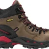 'Keen Utility' Men's 6" Pittsburgh WP Steel Toe - Bison Brown / Red / Black