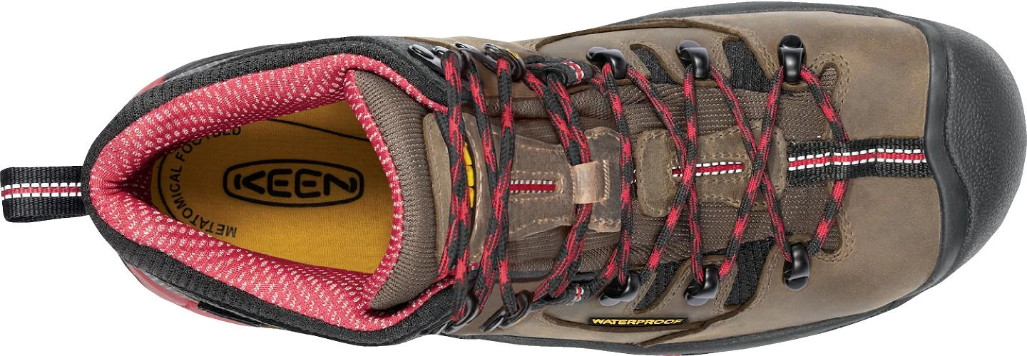 'Keen Utility' Men's 6" Pittsburgh WP Steel Toe - Bison Brown / Red / Black 9 'Keen Utility' Men's 6" Pittsburgh WP Steel Toe - Bison Brown / Red / Black