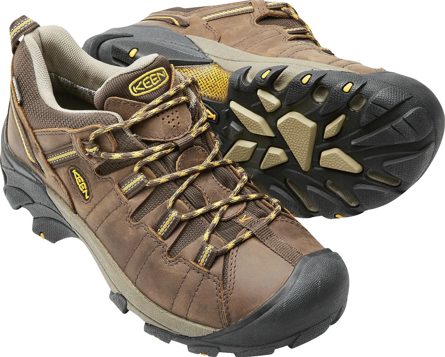 Keen Outdoor 'Keen' Men's Targhee II WP Hiker - Cascade Brown / Golden Yellow 10 Keen Outdoor 'Keen' Men's Targhee II WP Hiker - Cascade Brown / Golden Yellow
