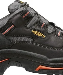 'Keen Utility' Men's Braddock Low Steel Toe - Black / Grey / Orange