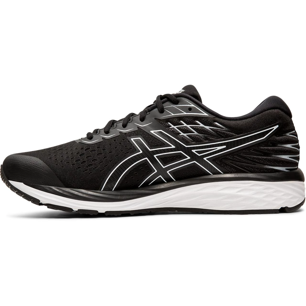 ASICS AMERICA CORP 'ASICS' Men's Gel Cumulus 21 - Black / White (Wide) 7 ASICS AMERICA CORP 'ASICS' Men's Gel Cumulus 21 - Black / White (Wide)