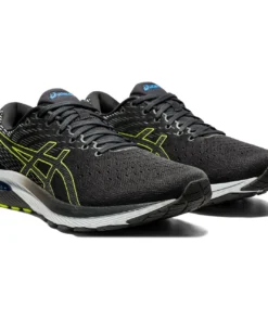 ASICS AMERICA CORP 'ASICS' Men's Gel Cumulus 22 - Graphite Grey / Lime Zest