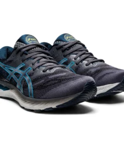 ASICS AMERICA CORP 'ASICS' Men's Gel Nimbus 23 - Carrier Grey / Digital Aqua