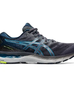 ASICS AMERICA CORP 'ASICS' Men's Gel Nimbus 23 - Carrier Grey / Digital Aqua (Wide)